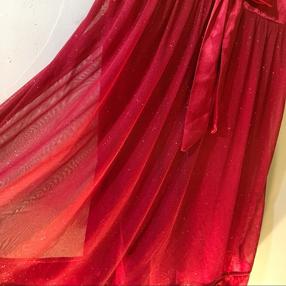 CityTriangles Red Sparkly Semi Formal Dress Size 7 - Picture 4 of 8